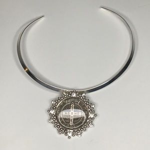 Virgin Saints and Angels Grande San Benito Cloister Pendant NWT